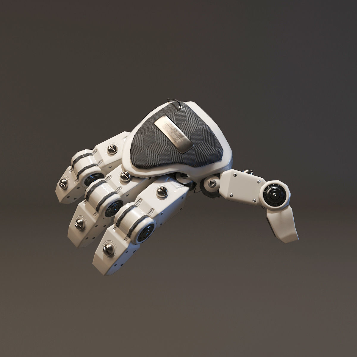 Robot Hand Low Poly PBR Low-poly 3D model_13