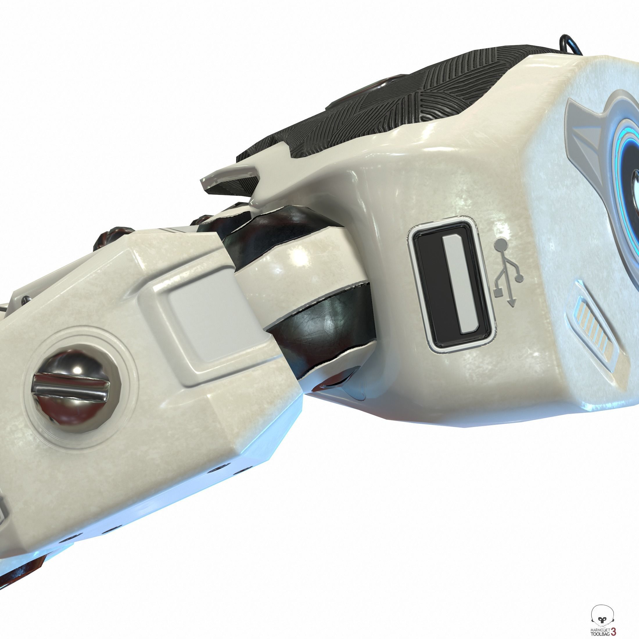 Robot Hand Low Poly PBR Low-poly 3D model_10