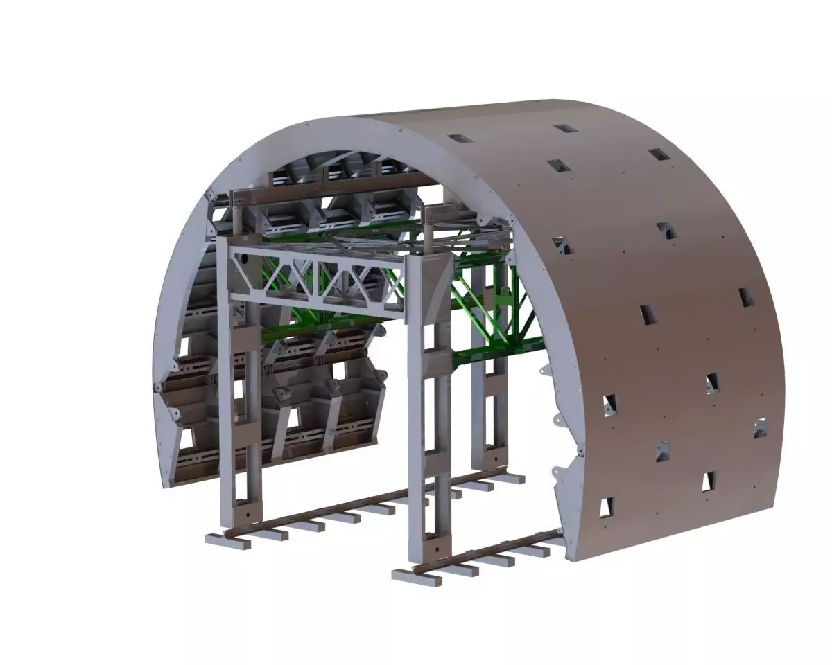 Tunnel Formwork 3D model_0