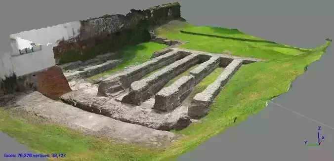 Roman amphitheatre of Milan  3D model