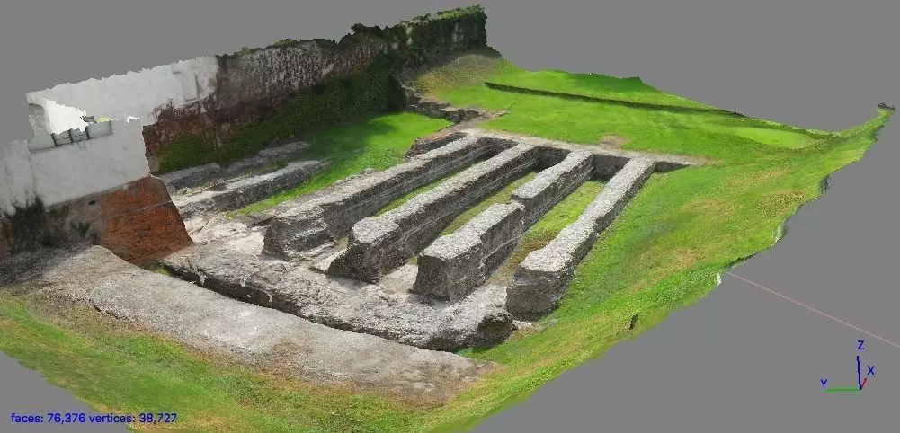 Roman amphitheatre of Milan 3D model