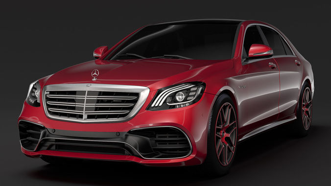 Mercedes AMG S 63 4MATIC V222 2018 Lang 3D model