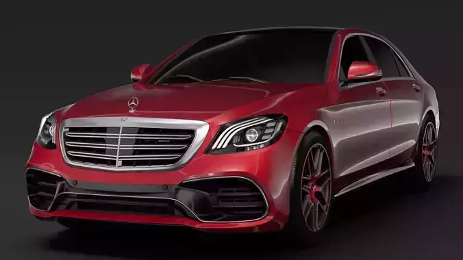 Mercedes AMG S 63 4MATIC V222 2018 Lang 3D model