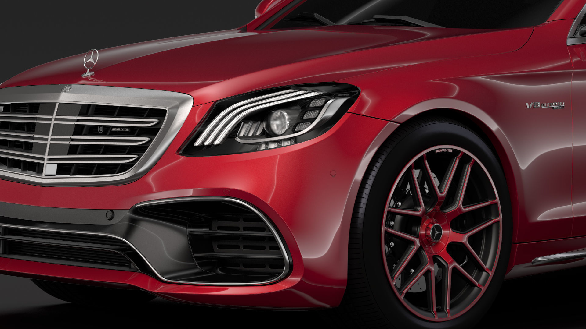 Mercedes AMG S 63 4MATIC V222 2018 Lang 3D model_3
