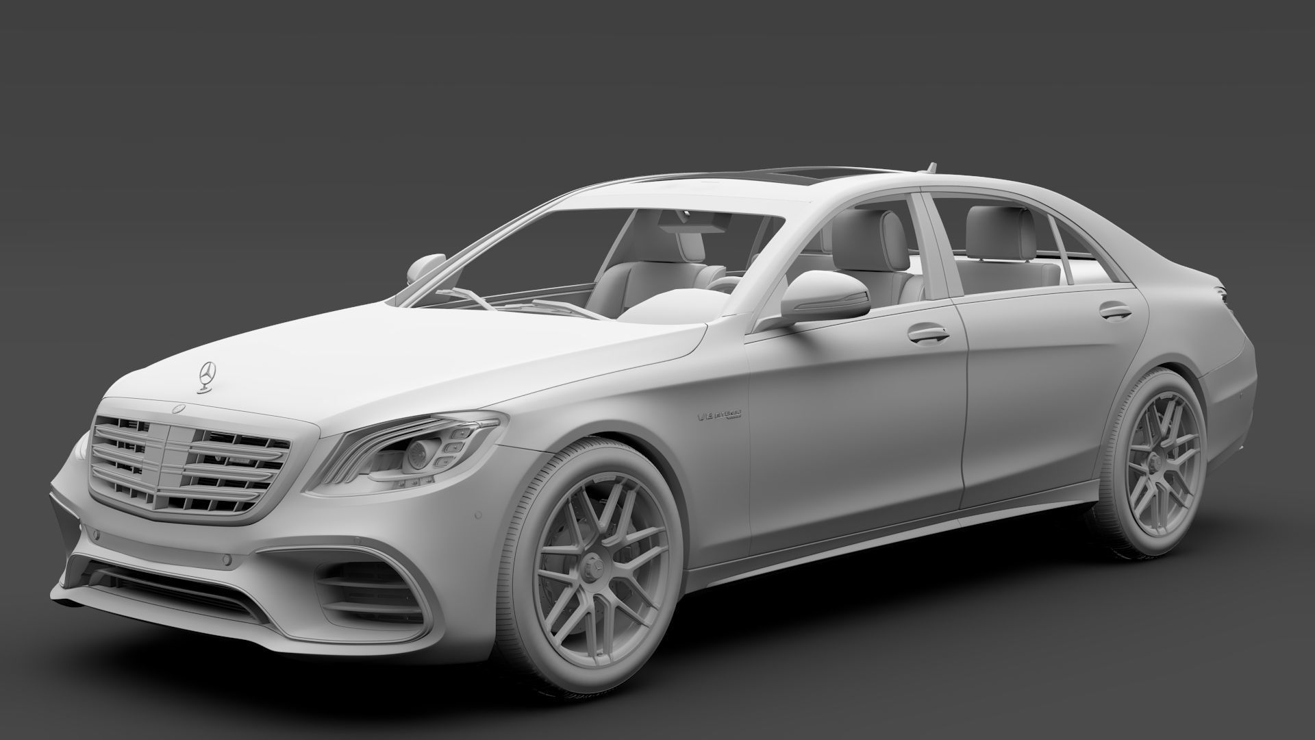 Mercedes AMG S 63 4MATIC V222 2018 Lang 3D model_12