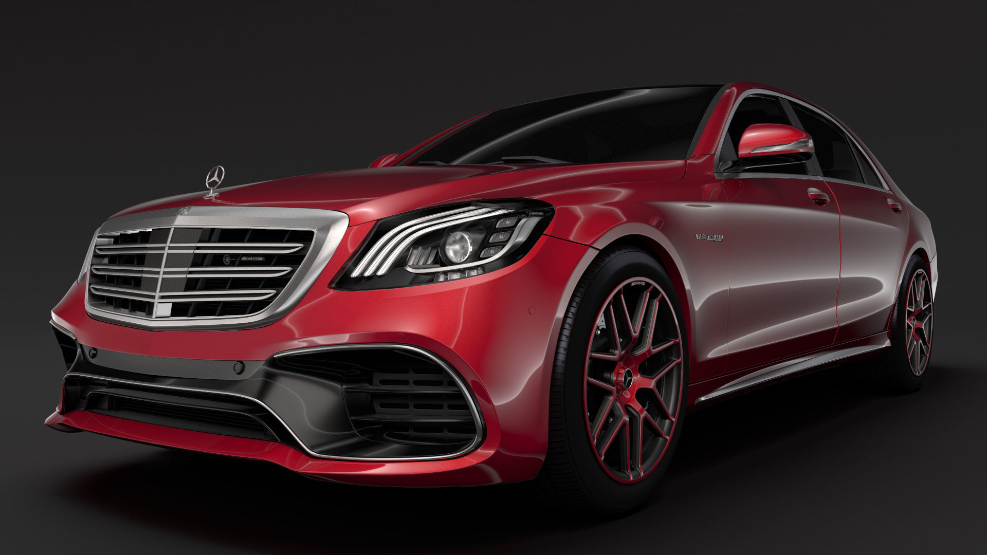 Mercedes AMG S 63 4MATIC V222 2018 Lang 3D model_9
