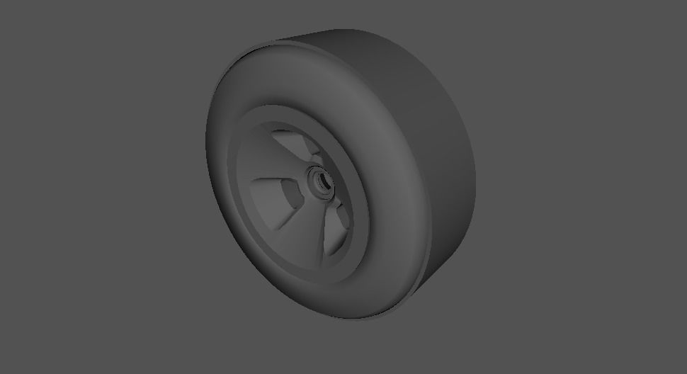 Whells Drift Trike  Low-poly 3D model_3