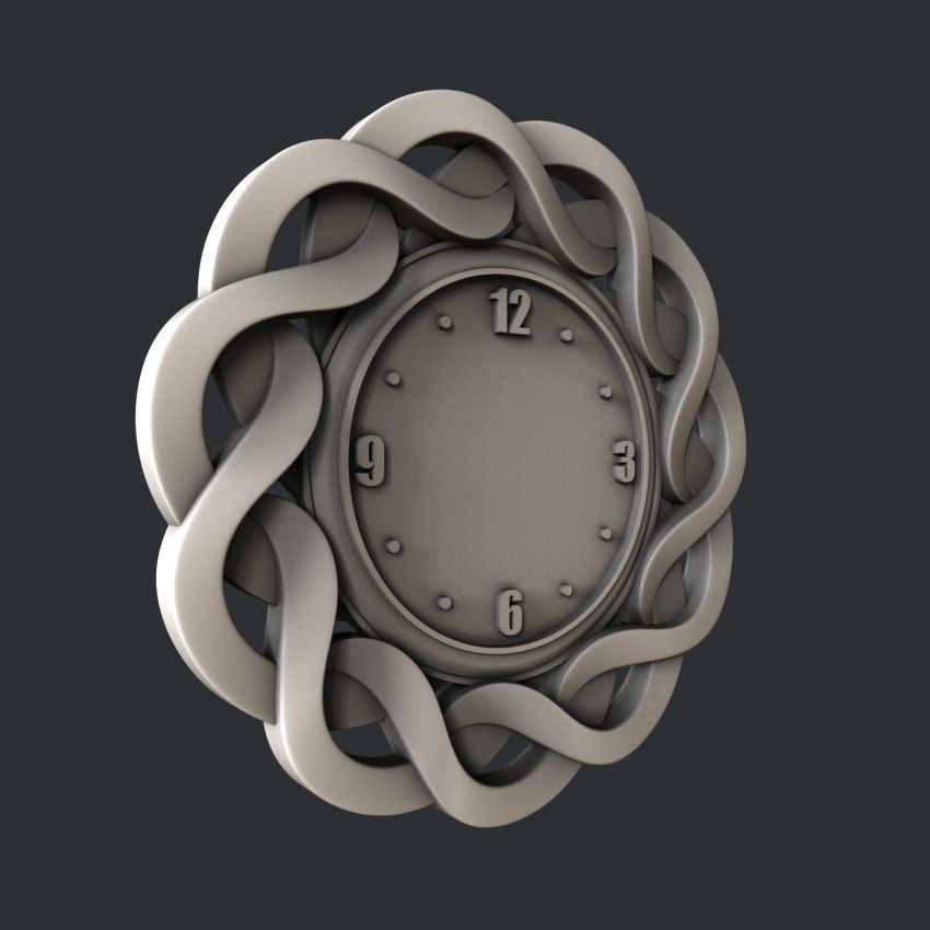 3d STL models for CNC clock set 3D model_6