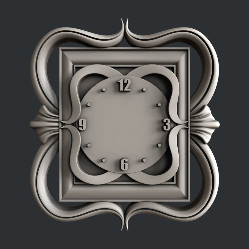 3d STL models for CNC clock set 3D model_7