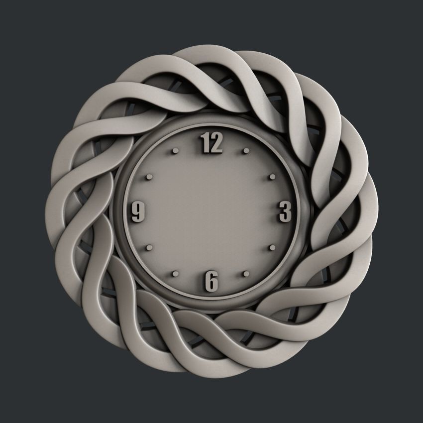3d STL models for CNC clock set 3D model_3