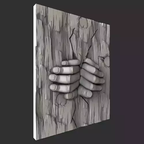 3d STL models for 3d Printer Hands 3D print model
