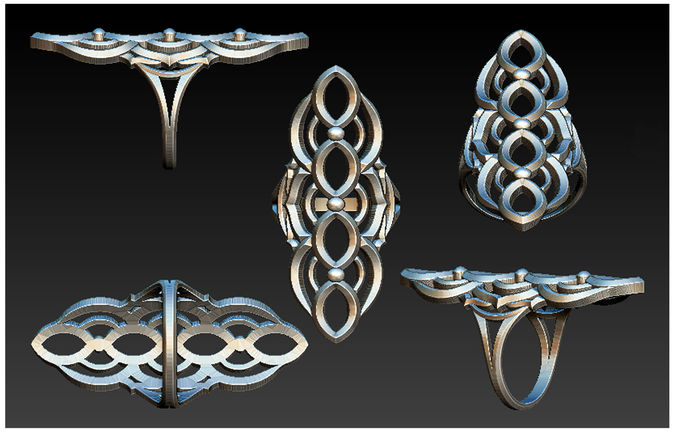 NARCUI Carve Ring 3D print model