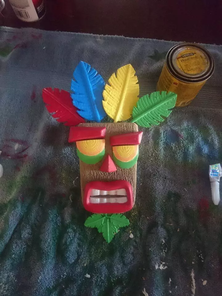 Crash Bandicoot 3D Printable AKU AKU 3D print model_0