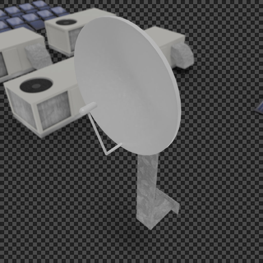 Building in low cost poor area Low-poly 3D model_11