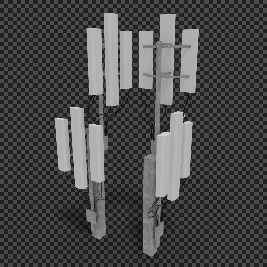 Building in low cost poor area Low-poly 3D model_10