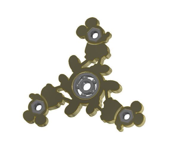 Hand spinner 3D print model