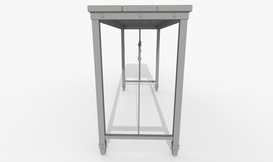 Wooden Table PBR Materials 3D model_6