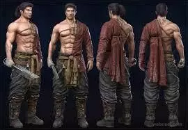 human taiwanese warrior 3D model_0