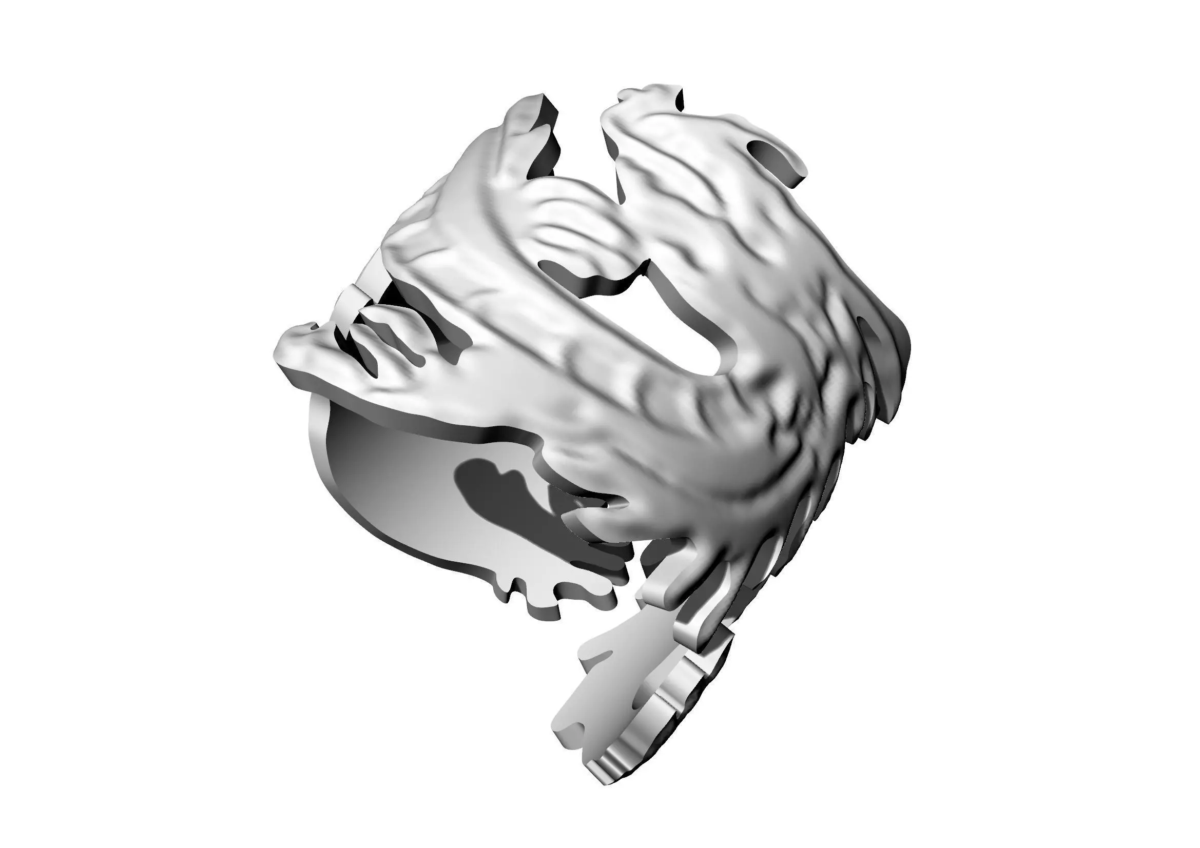 An 42 dragon ring 3D print model_0