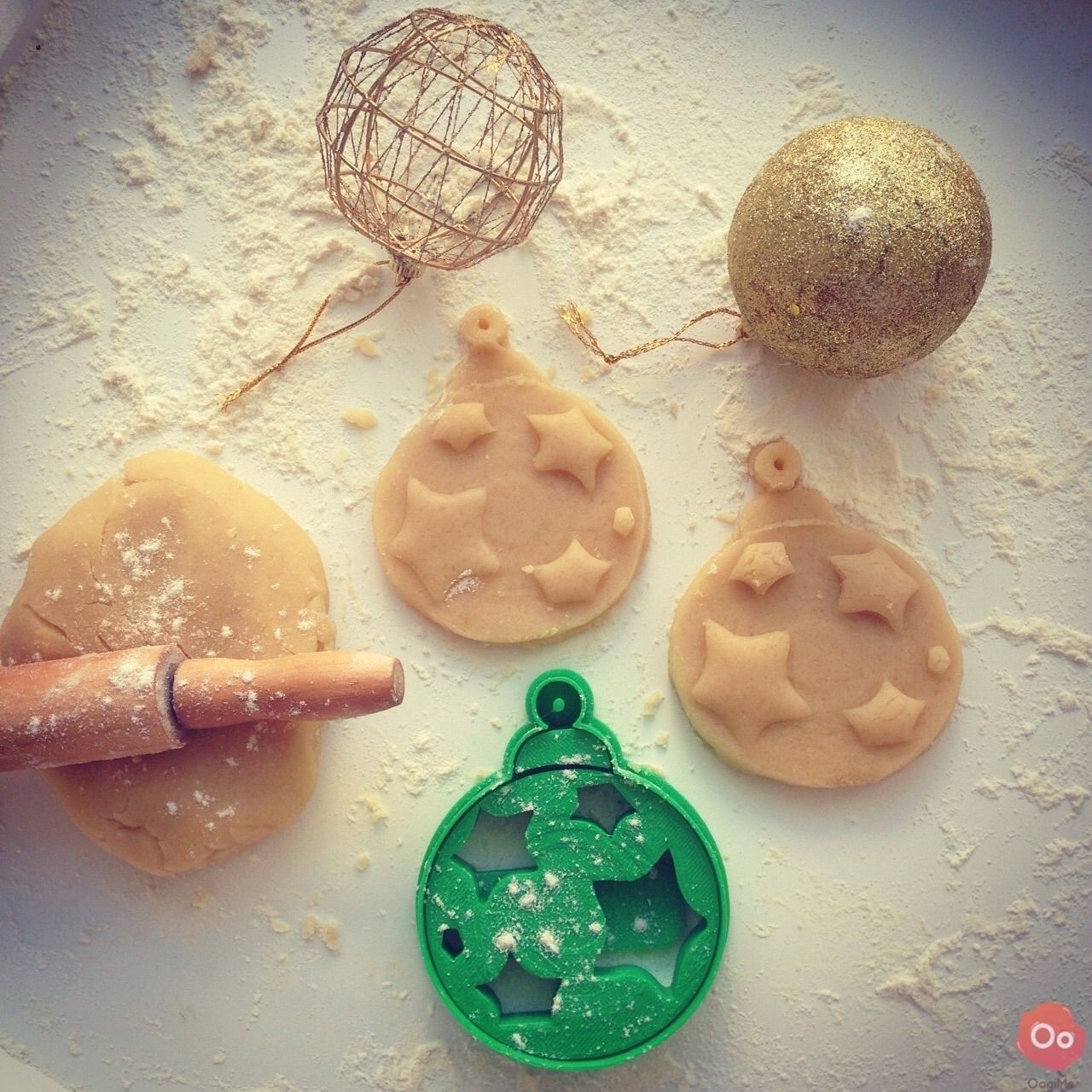 Christmas Ball Ornament Cookie Cutter Free 3D print model_1