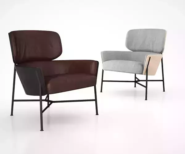Caristo Low Back Armchair by SP01 3D model