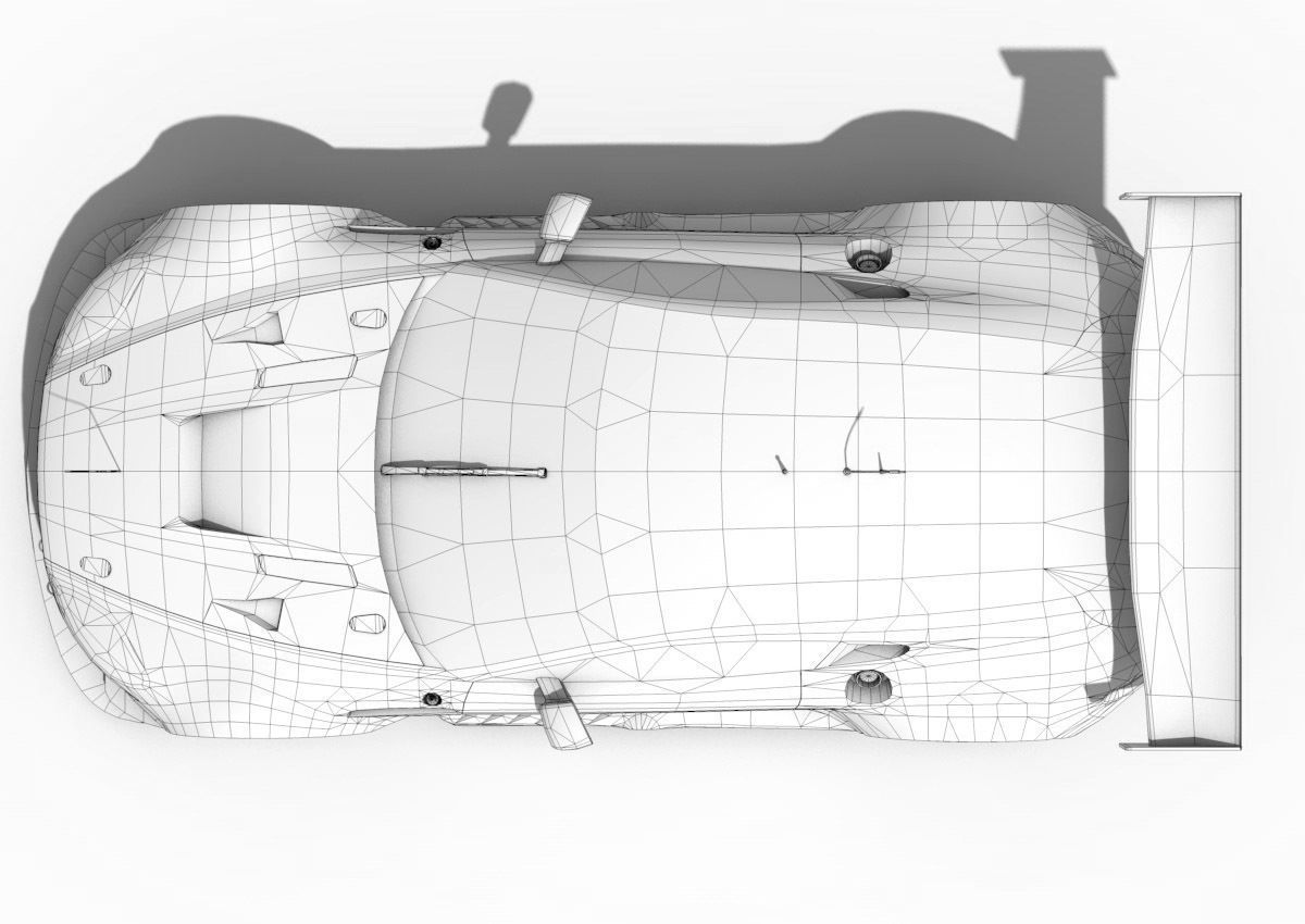 Aston Martin Vantage GTE 2015 Low-poly 3D model_4