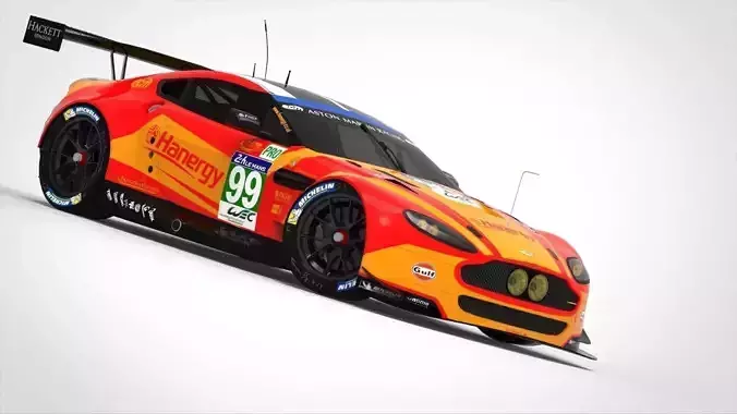 Aston Martin Vantage GTE 2015 Low-poly 3D model