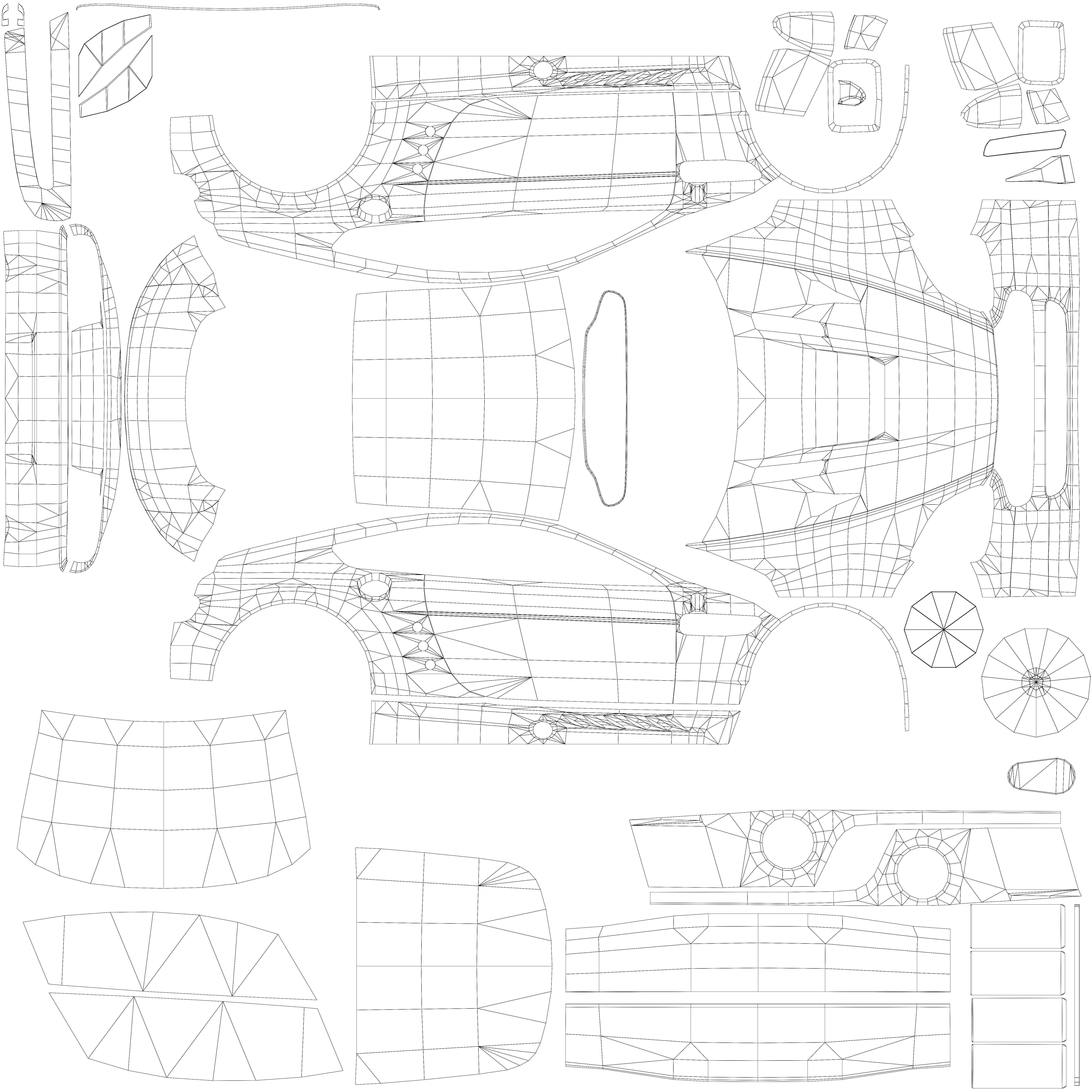 Aston Martin Vantage GTE 2015 Low-poly 3D model_7