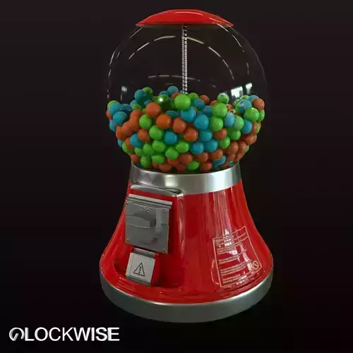 Gumball Machine Low-poly 3D model