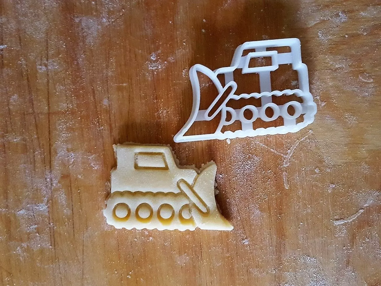 Bulldozer Plow cookie cutter 3D print model