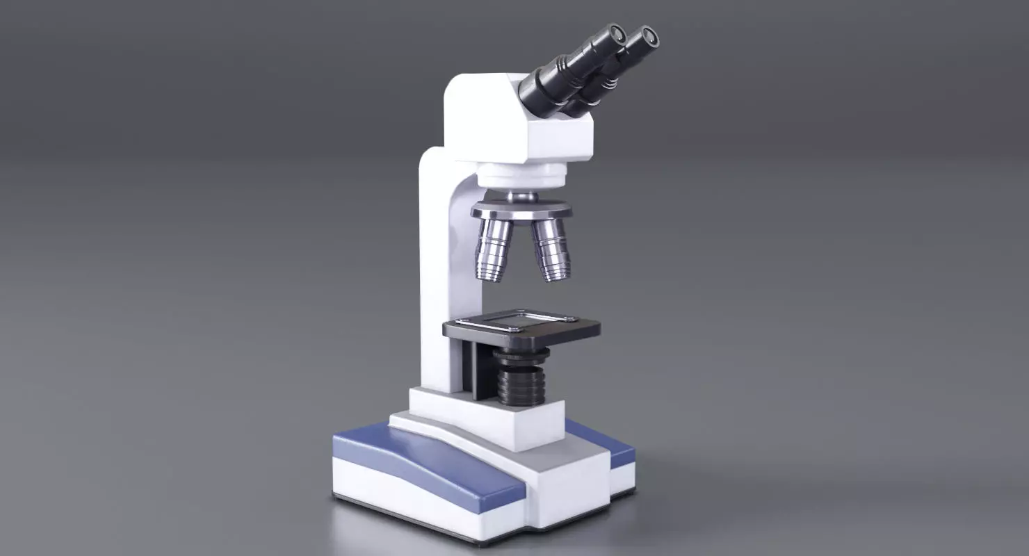 Microscope Altami Low-poly 3D model_0