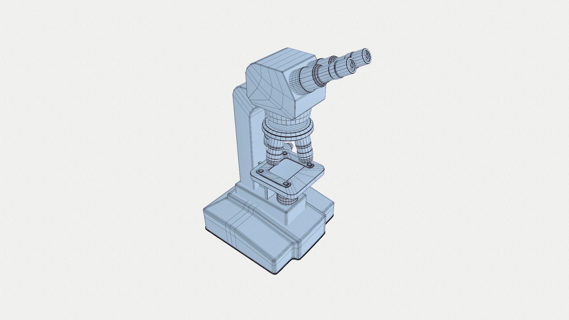 Microscope Altami Low-poly 3D model_8