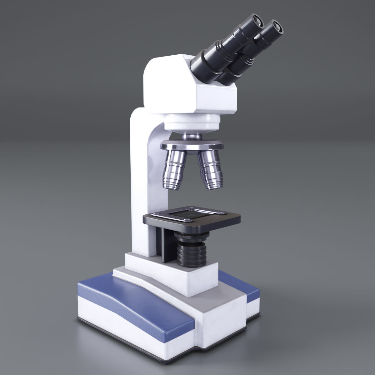 Microscope Altami Low-poly 3D model_6