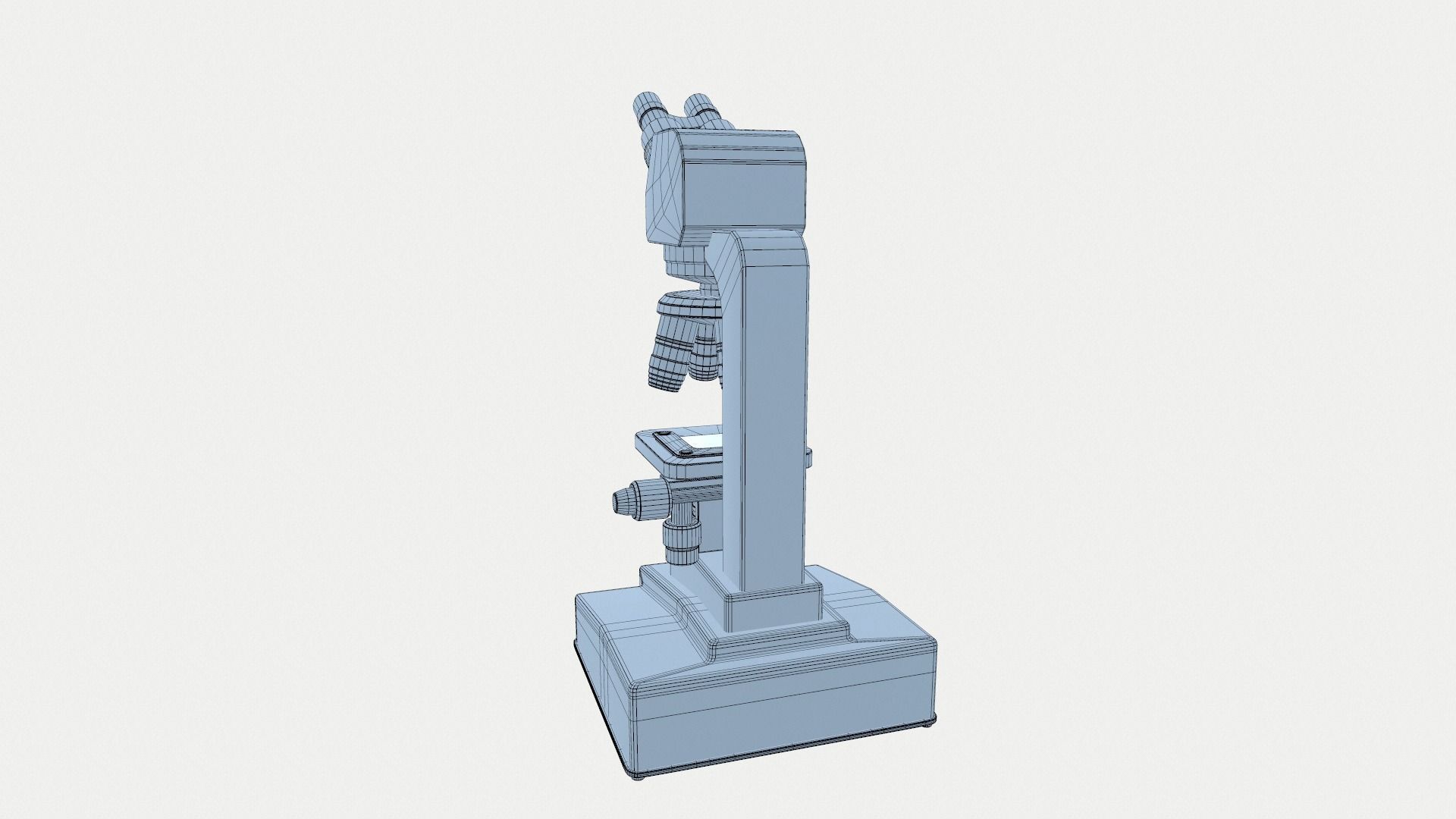 Microscope Altami Low-poly 3D model_9