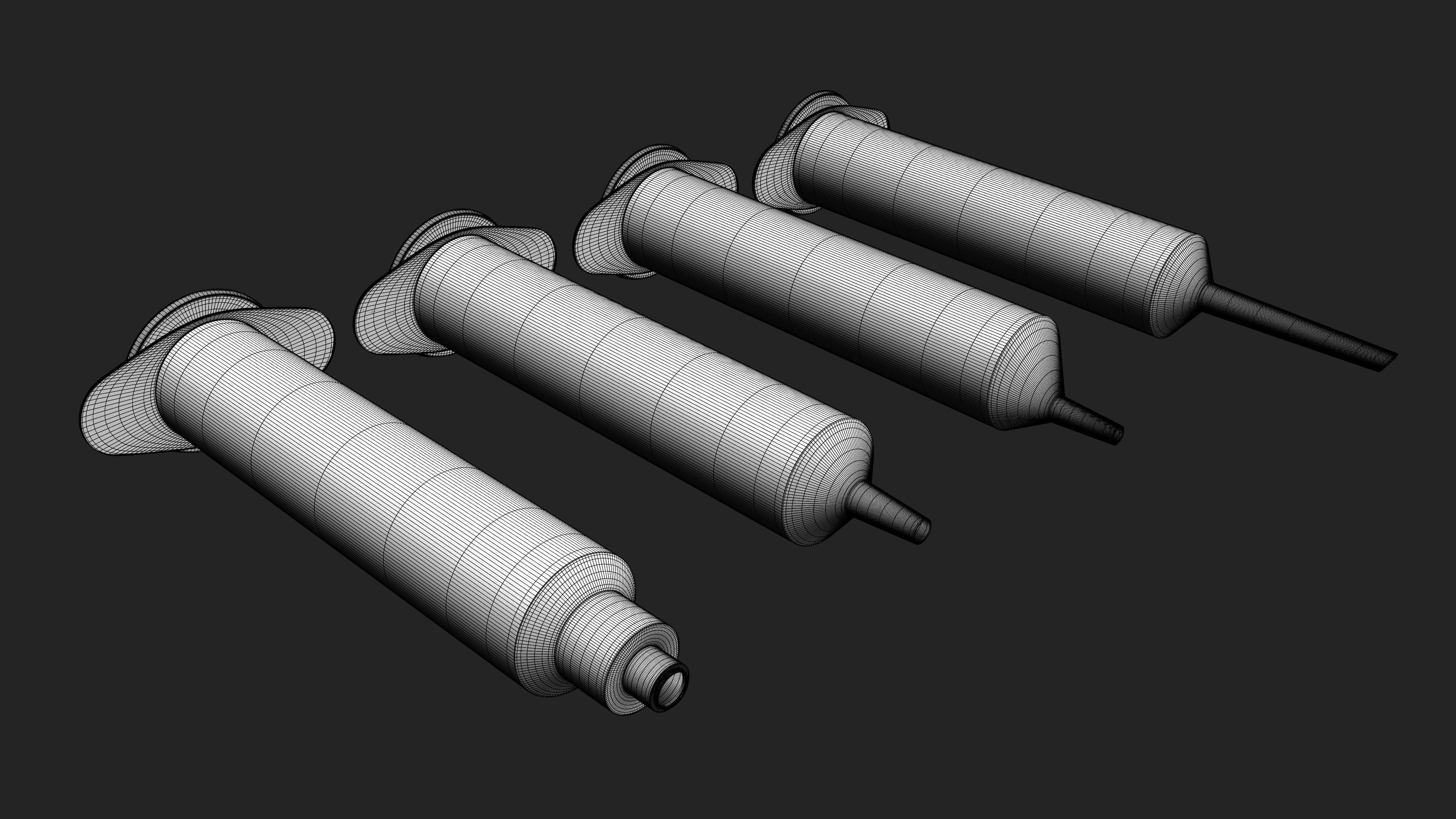 Syringes injection syringe 3D model_1