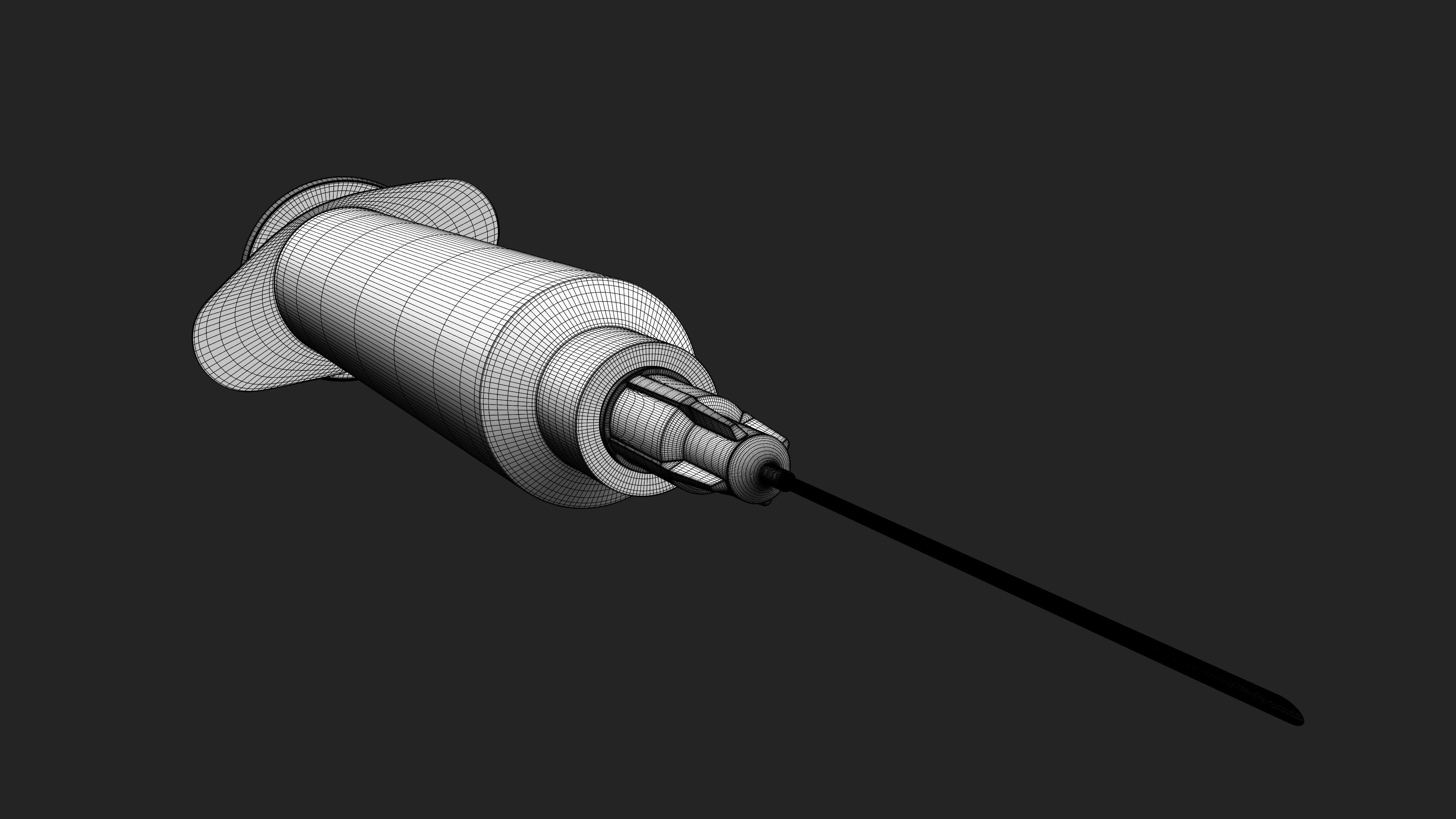Syringes injection syringe 3D model_9