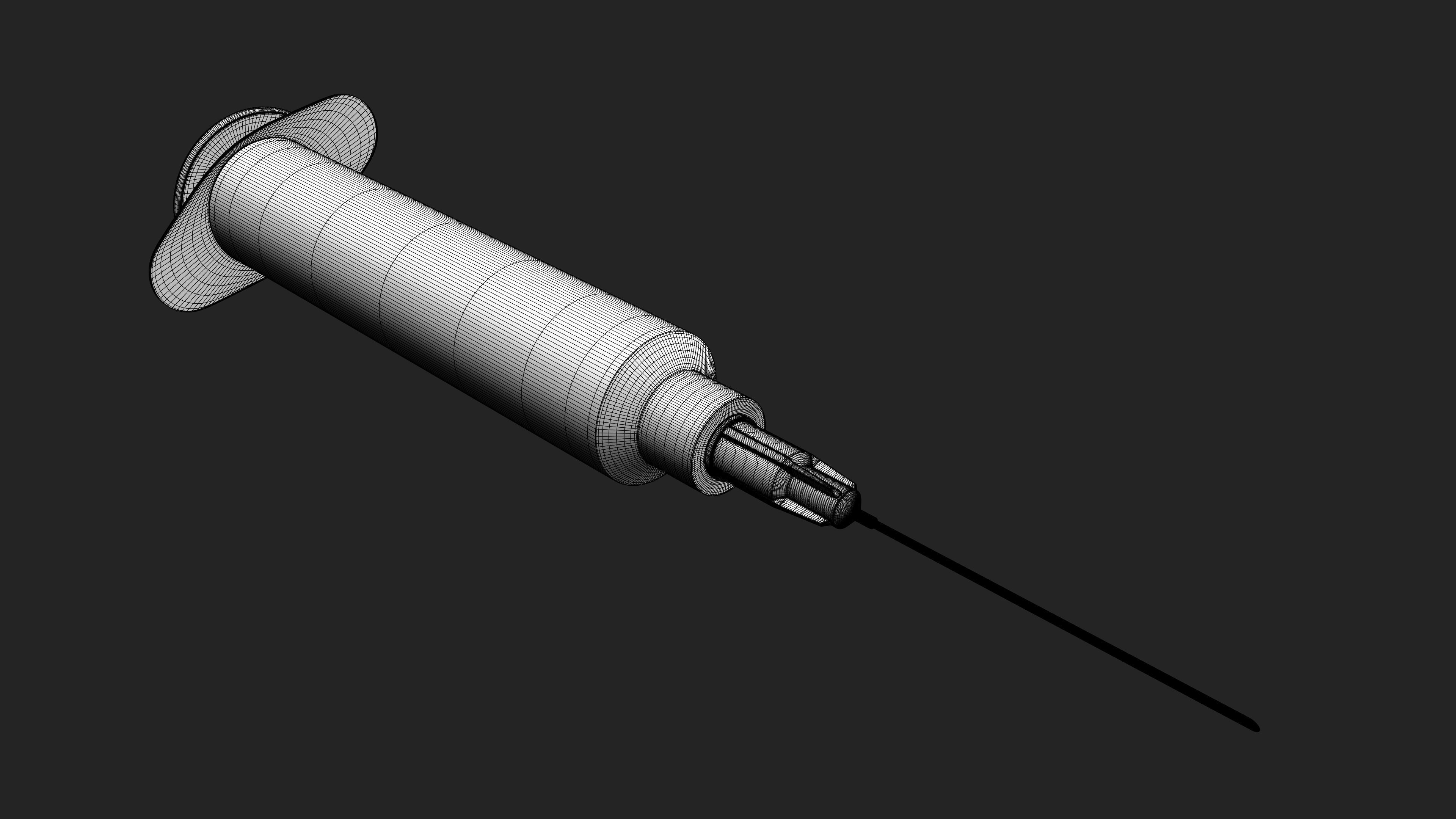Syringes injection syringe 3D model_3