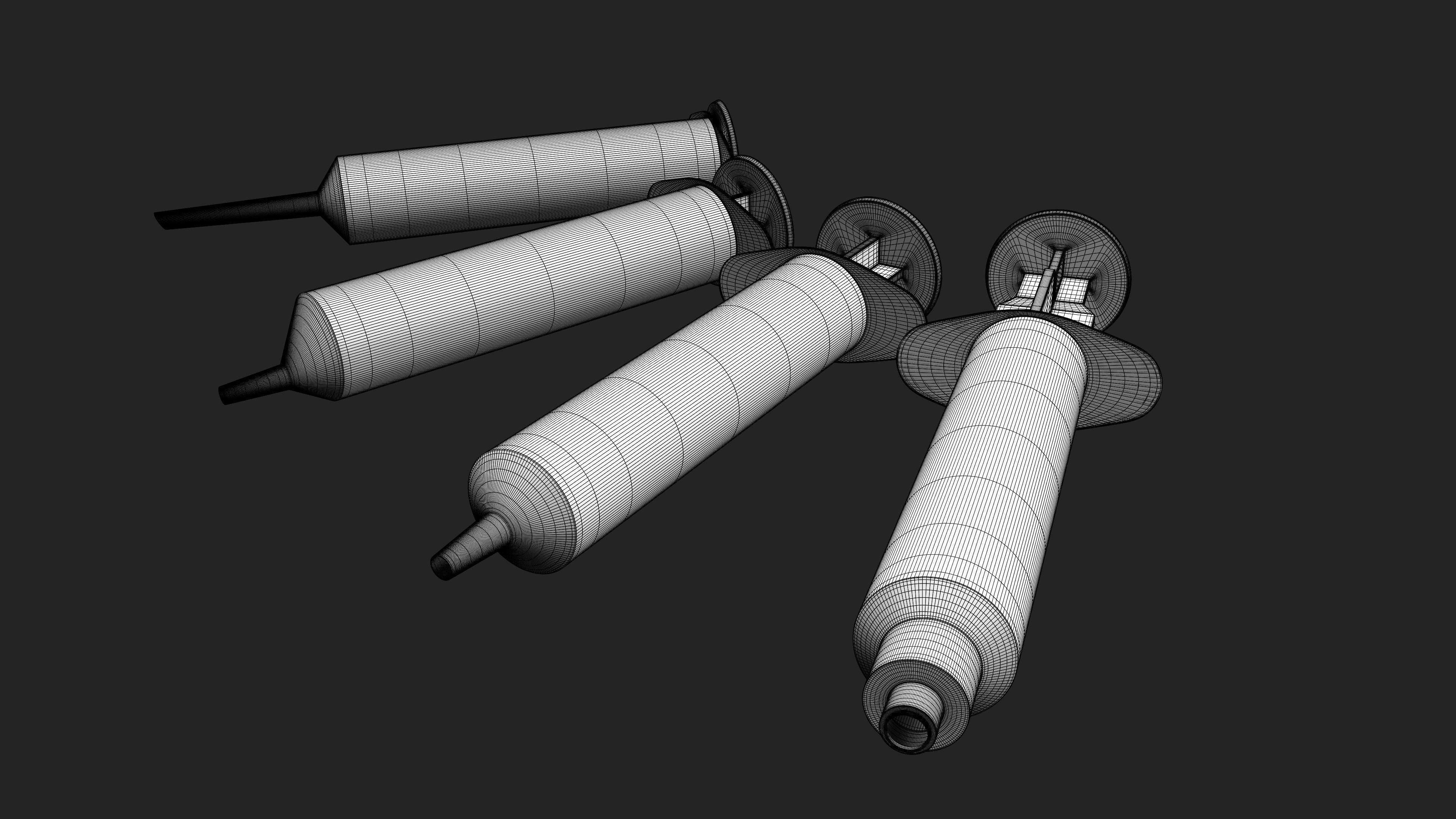 Syringes injection syringe 3D model_11