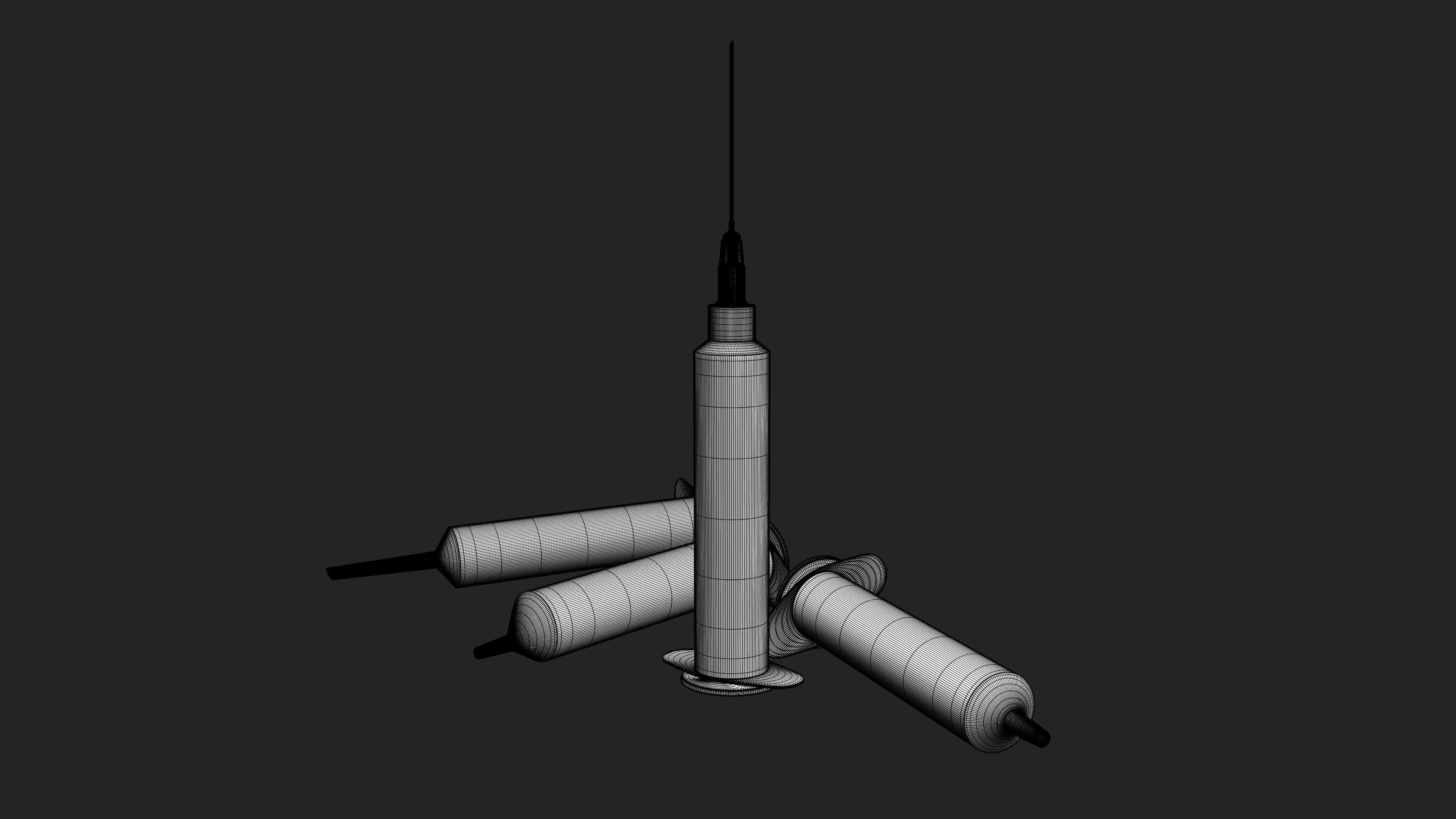 Syringes injection syringe 3D model_5