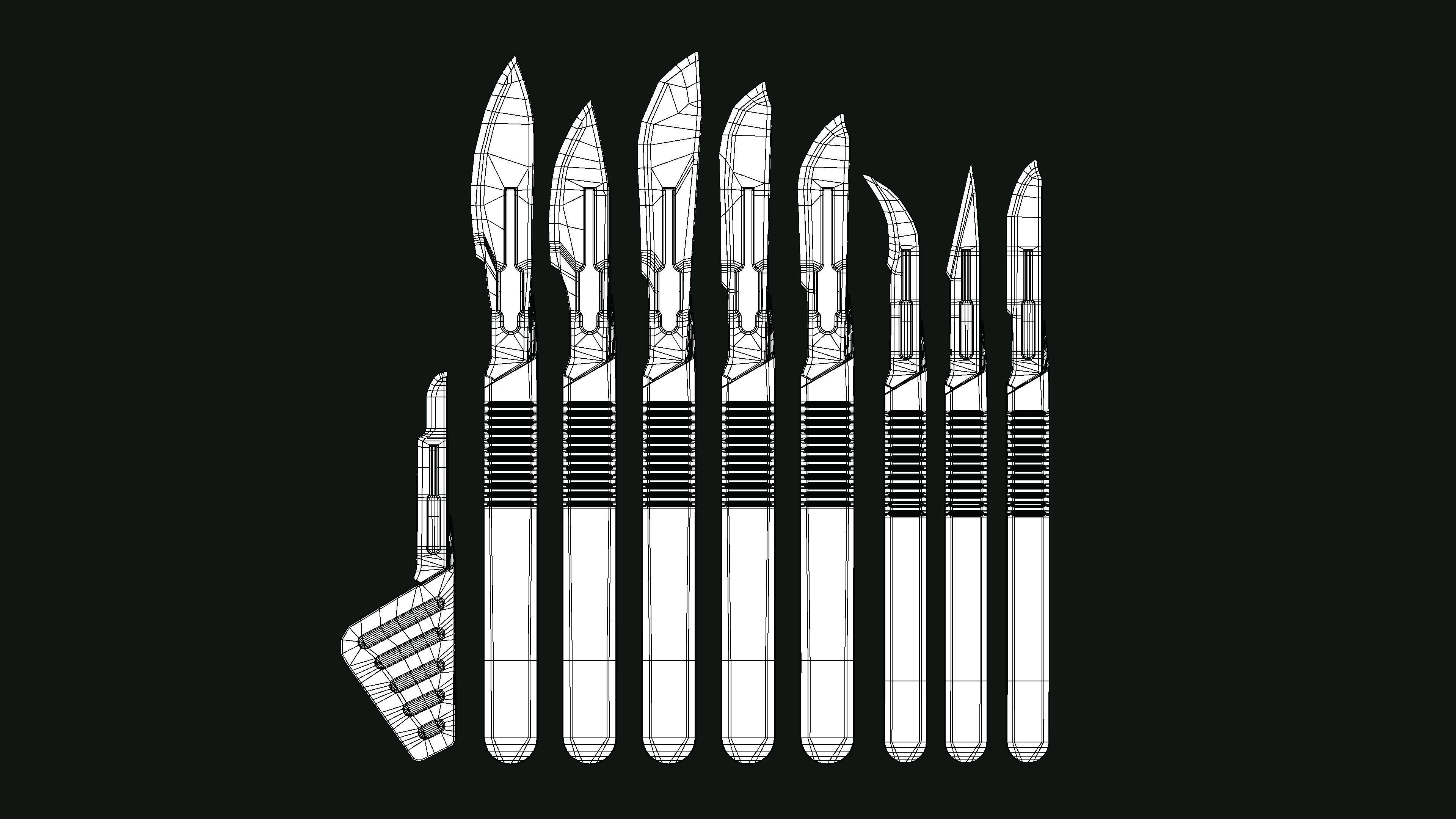 Scalpels Kidney Dish and Sterilization Tray model 3D model_6