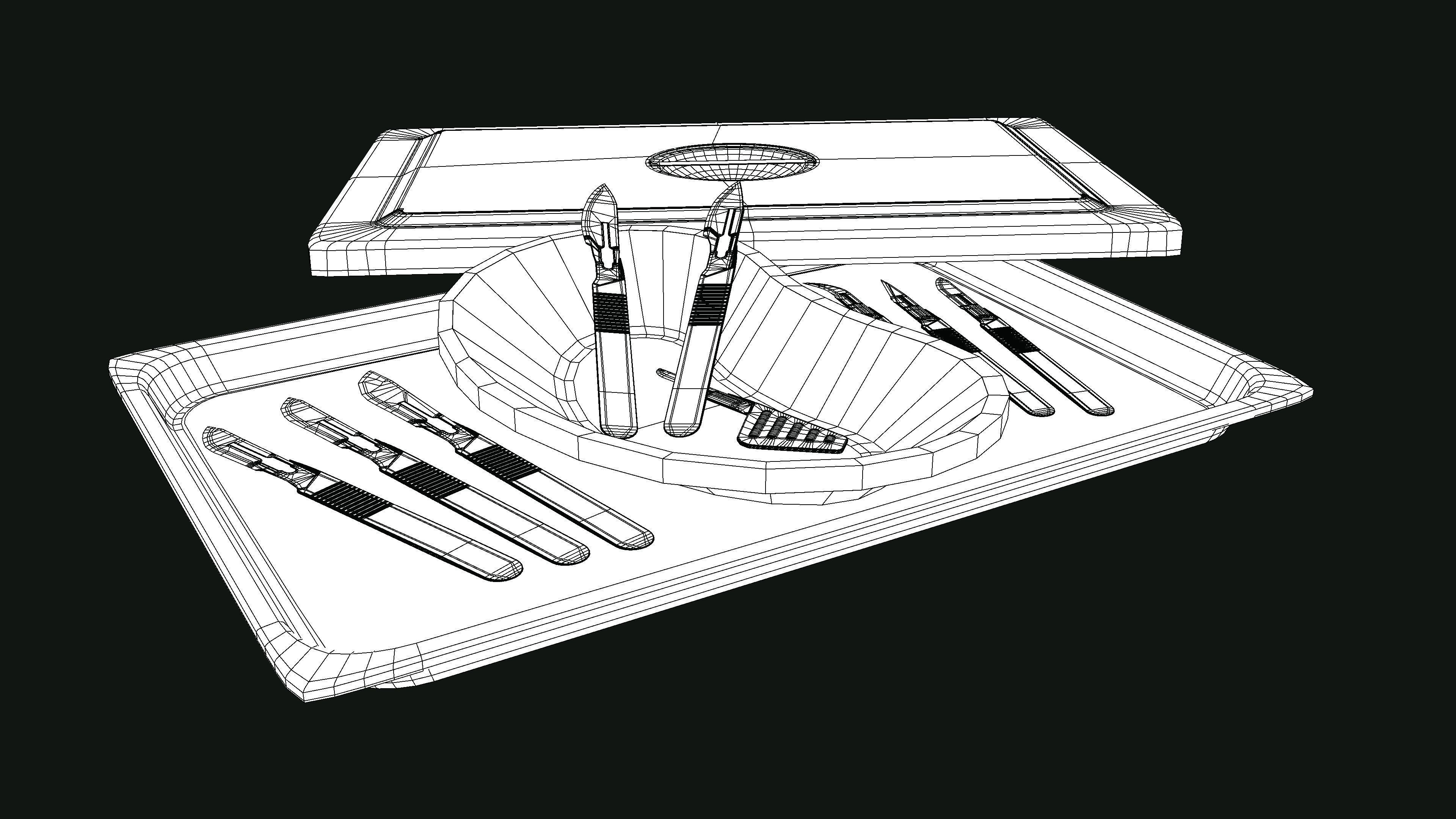 Scalpels Kidney Dish and Sterilization Tray model 3D model_3