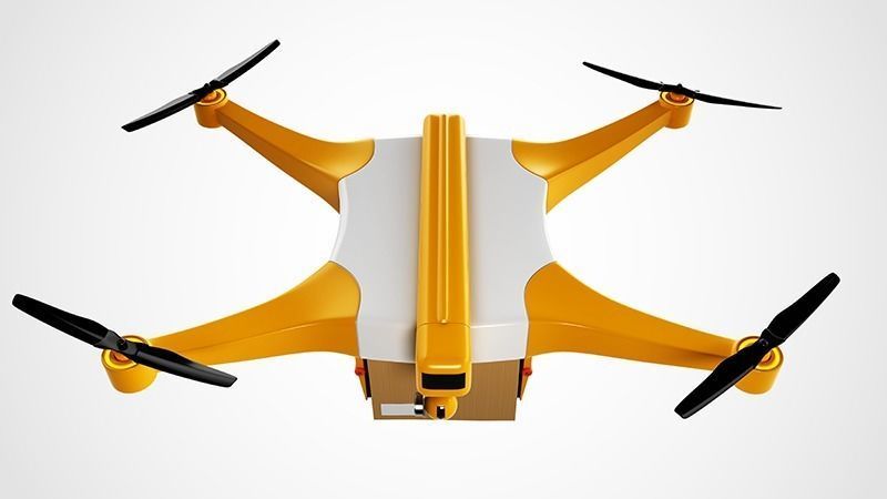 Package Delivery Drone 3D model_3