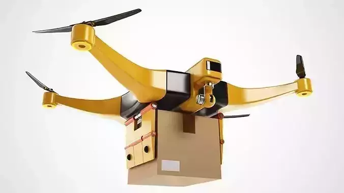Package Delivery Drone 3D model