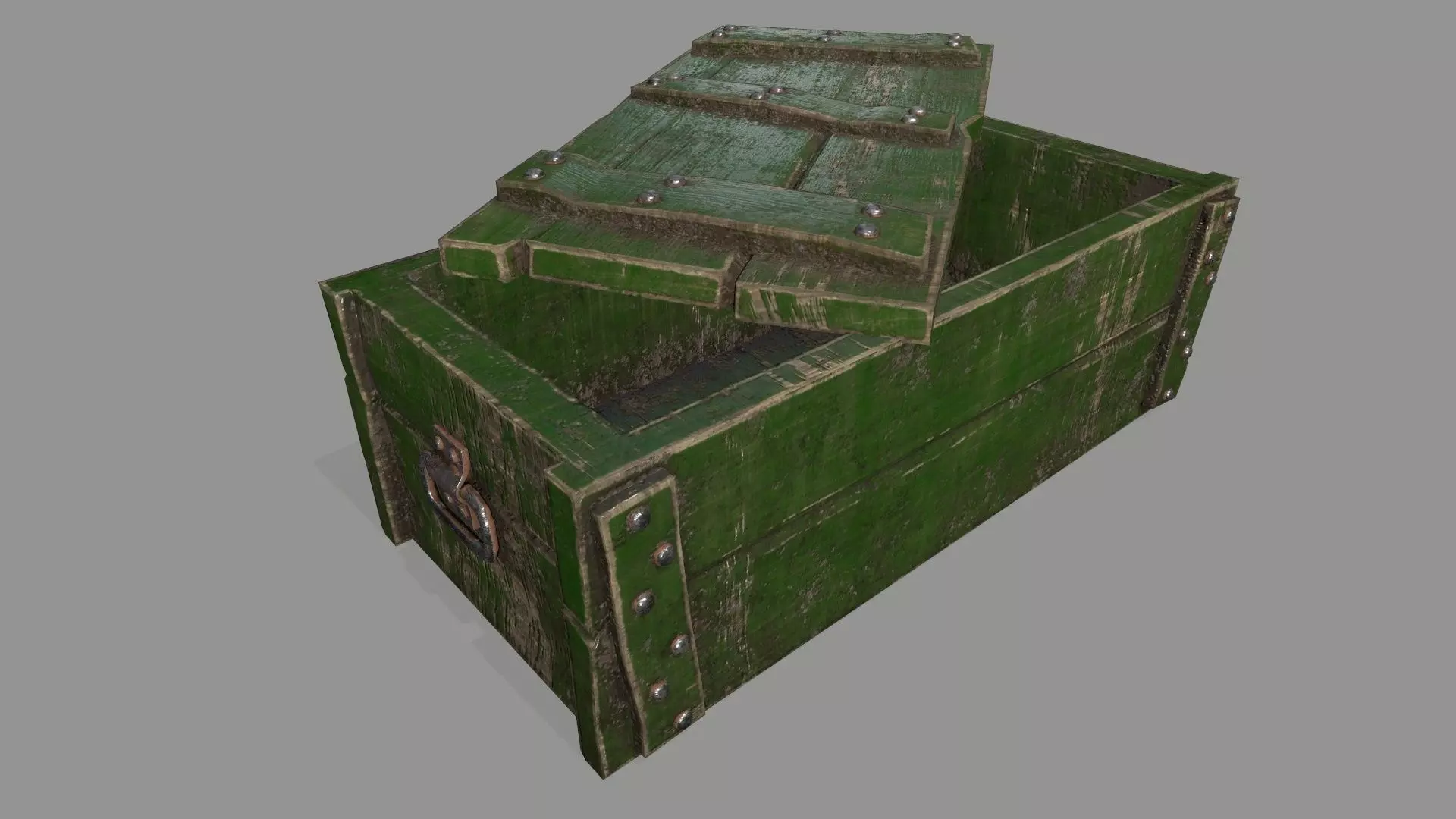 old chest Low-poly 3D model