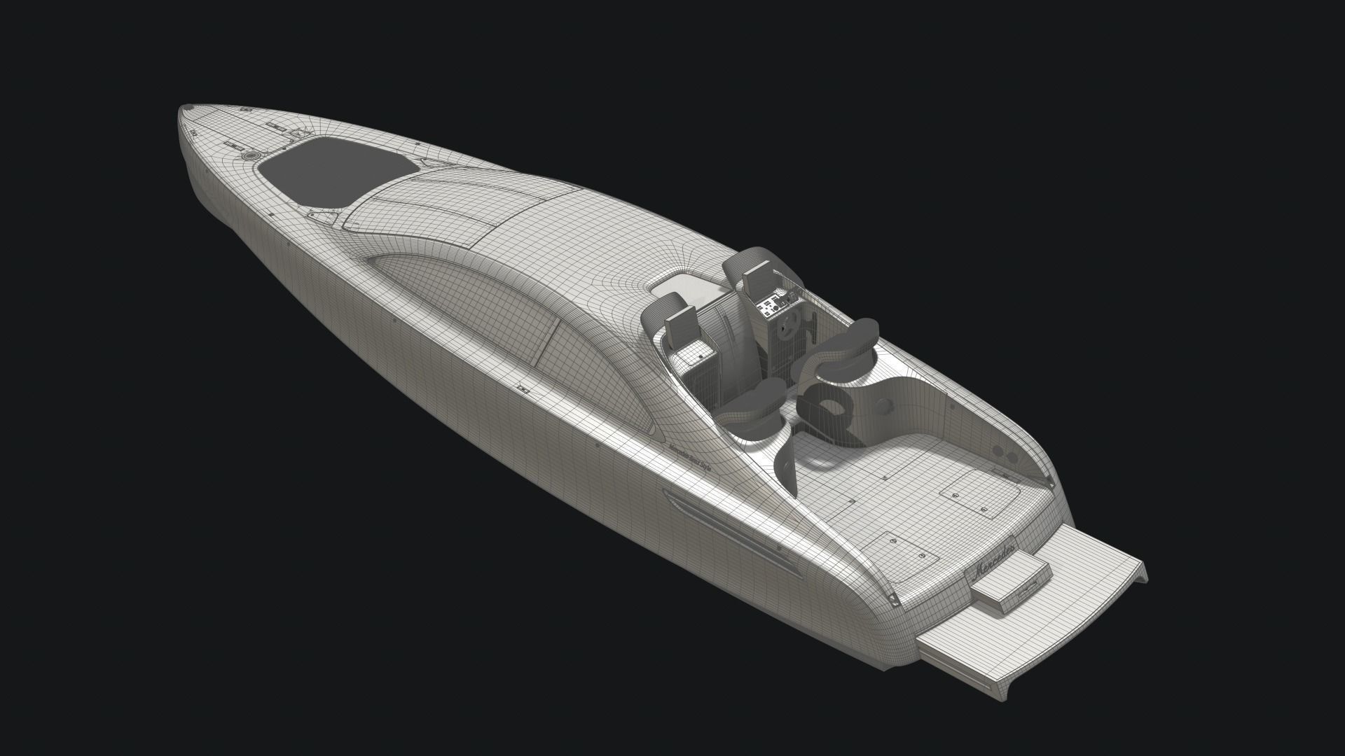 Silver Arrow 460 3D model_9