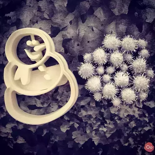 Snowman Cookie Cutter Free 3D print model