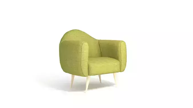 Chair Modeling Low-poly 3D model