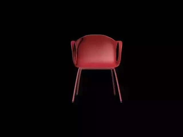 simple chair red