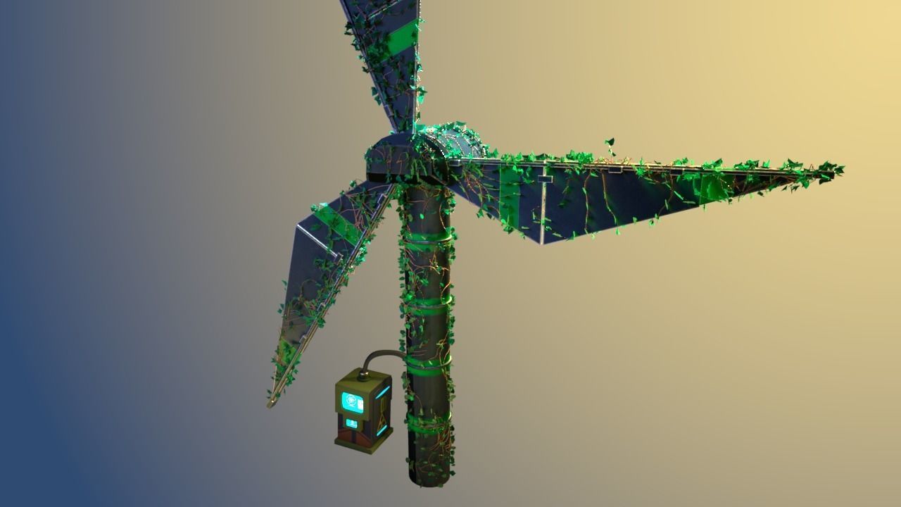 Windmill ivy eco 3D model_3