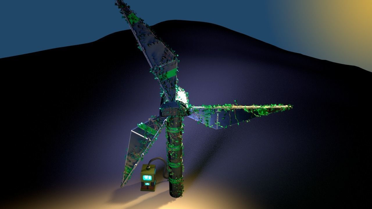 Windmill ivy eco 3D model_2